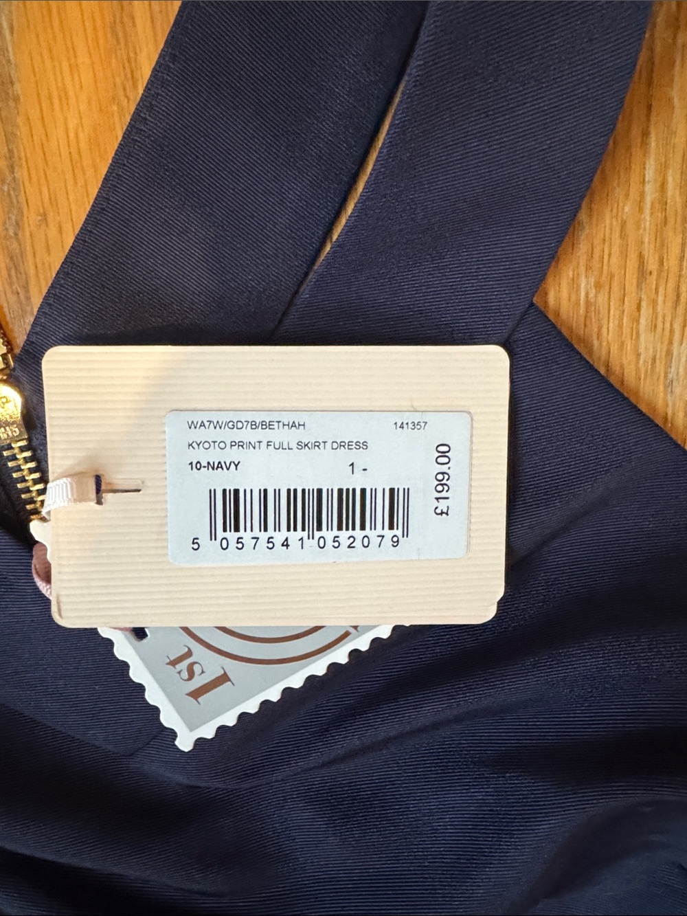 Ted Baker Navy Floral Fit-and-Flare Dress with Butterfly Print and pockets! - Picture 2 of 7